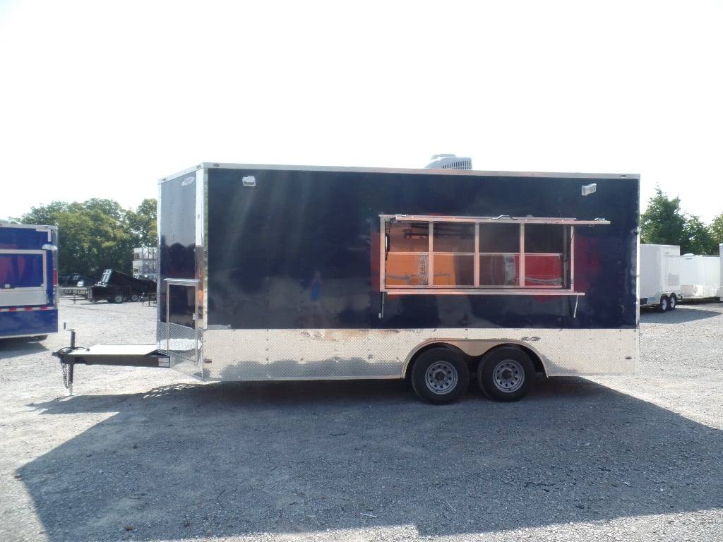 244-8.5-x-18-concession-food-trailer-indigo-blue-event-catering-24.jpg 8.5' x 18' Concession Food Trailer Indigo Blue Event Catering