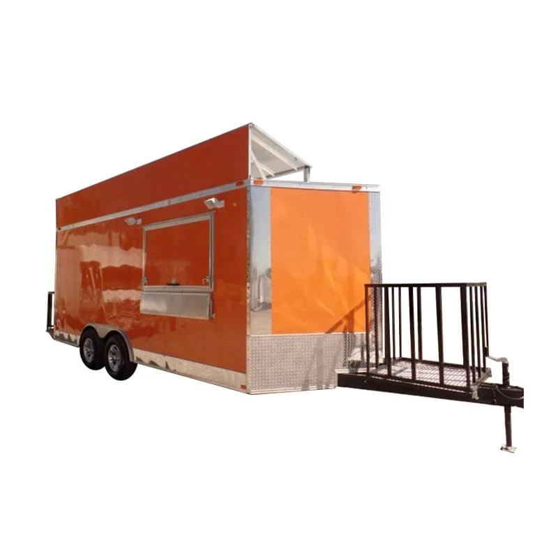 246-8.5-x-18-concession-food-trailer-orange-event-catering-1.webp 8.5' x 18' Concession Food Trailer Orange Event Catering