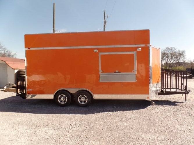 246-8.5-x-18-concession-food-trailer-orange-event-catering-18.jpg 8.5' x 18' Concession Food Trailer Orange Event Catering