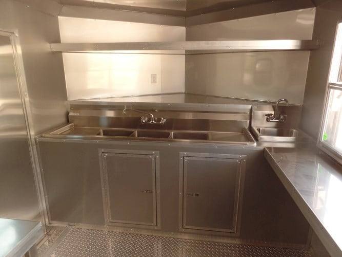 246-8.5-x-18-concession-food-trailer-orange-event-catering-20.jpg 8.5' x 18' Concession Food Trailer Orange Event Catering