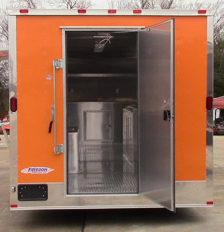 247-8.5-x-18-concession-food-trailer-orange-ice-cream-yogurt-12.jpg 8.5' x 18' Concession Food Trailer Orange Ice Cream Yogurt