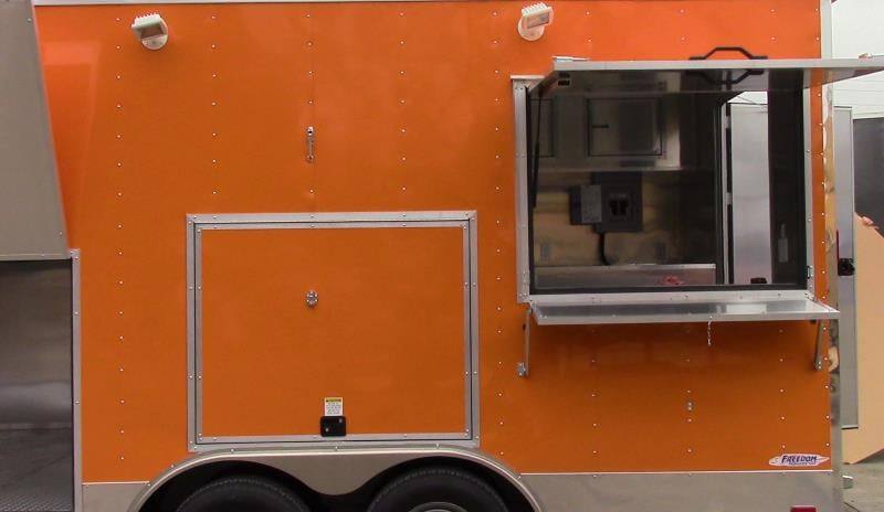 247-8.5-x-18-concession-food-trailer-orange-ice-cream-yogurt-13.jpg 8.5' x 18' Concession Food Trailer Orange Ice Cream Yogurt