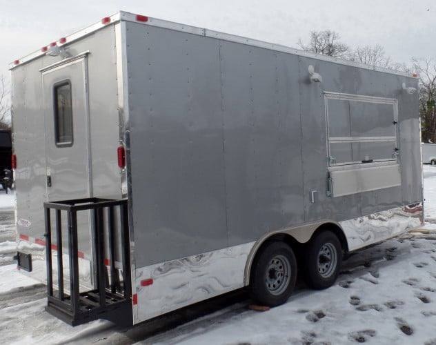 248-8.5-x-18-concession-food-trailer-silver-event-catering-17.jpg 8.5' x 18' Concession Food Trailer Silver Event Catering
