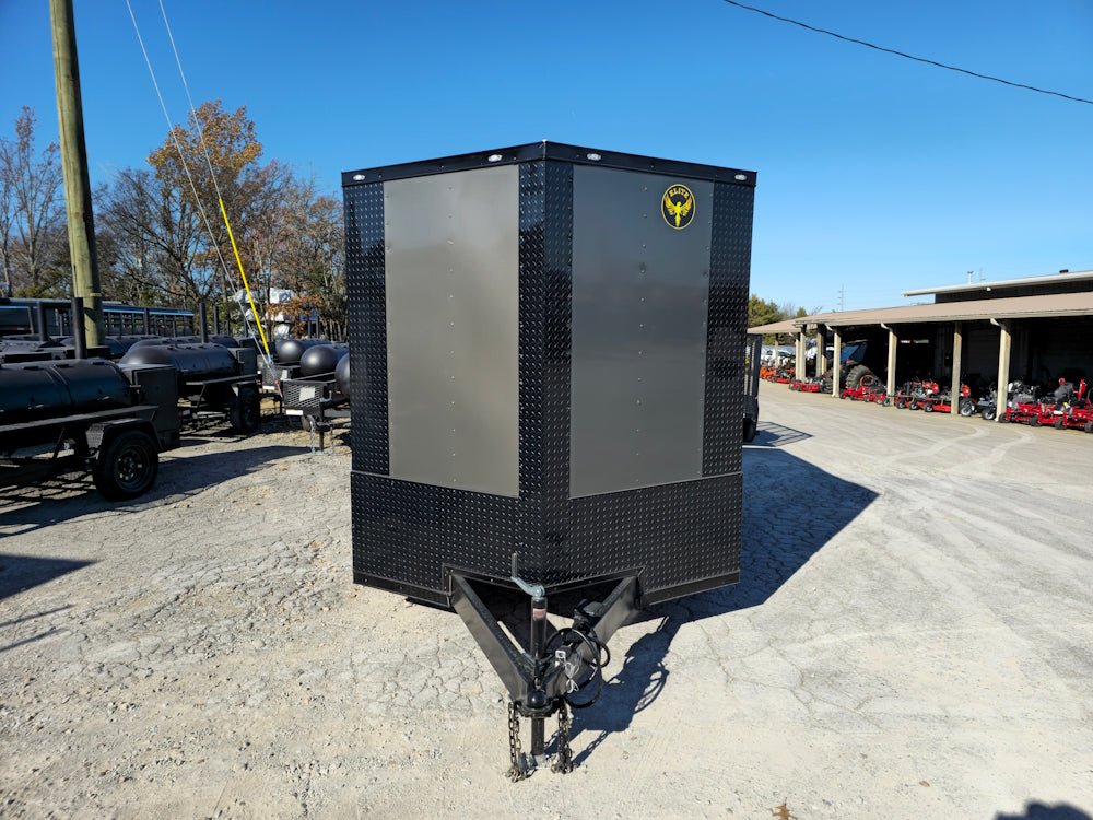 7x12 Charcoal Concession Porch Trailer Food Serving Merchandising