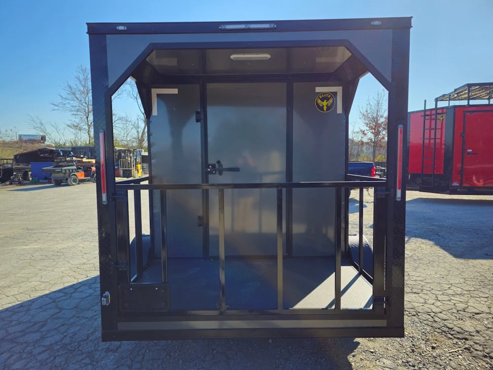 7x12 Charcoal Concession Porch Trailer Food Serving Merchandising