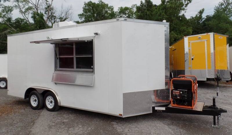 250-8.5-x-18-concession-food-trailer-white-event-catering-13.jpg 8.5' x 18' Concession Food Trailer White Event Catering