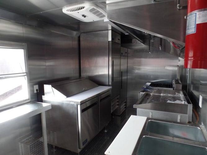 250-8.5-x-18-concession-food-trailer-white-event-catering-5.jpg 8.5' x 18' Concession Food Trailer White Event Catering