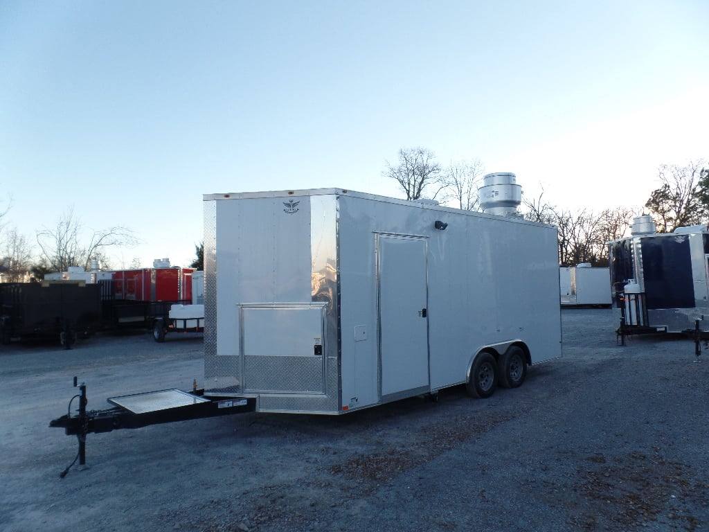 252-8.5-x-18-concession-food-trailer-white-with-appliances-10.jpg 8.5' x 18' Concession Food Trailer White With Appliances
