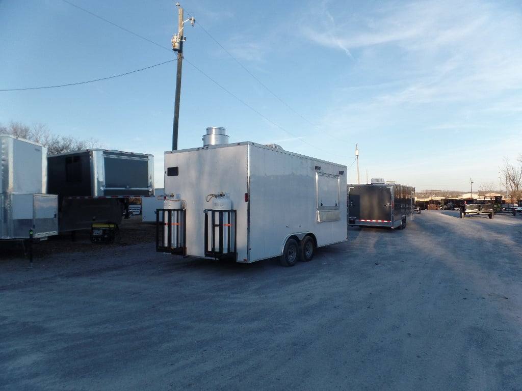 252-8.5-x-18-concession-food-trailer-white-with-appliances-6.jpg 8.5' x 18' Concession Food Trailer White With Appliances