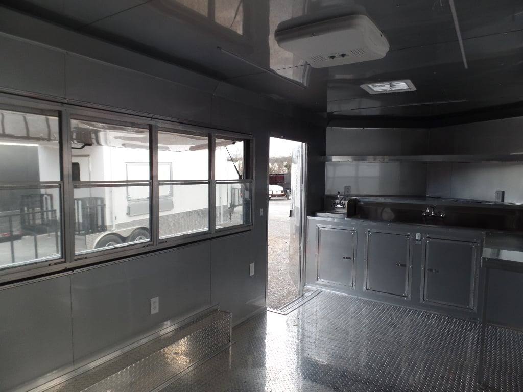 8.5' x 18' Concession Food Trailer Yellow Event Catering
