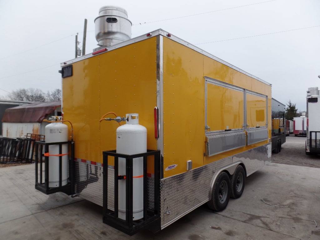 255-8.5-x-18-concession-food-trailer-yellow-with-appliances-10.jpg 8.5' x 18' Concession Food Trailer Yellow With Appliances