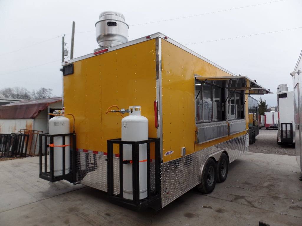 255-8.5-x-18-concession-food-trailer-yellow-with-appliances-6.jpg 8.5' x 18' Concession Food Trailer Yellow With Appliances