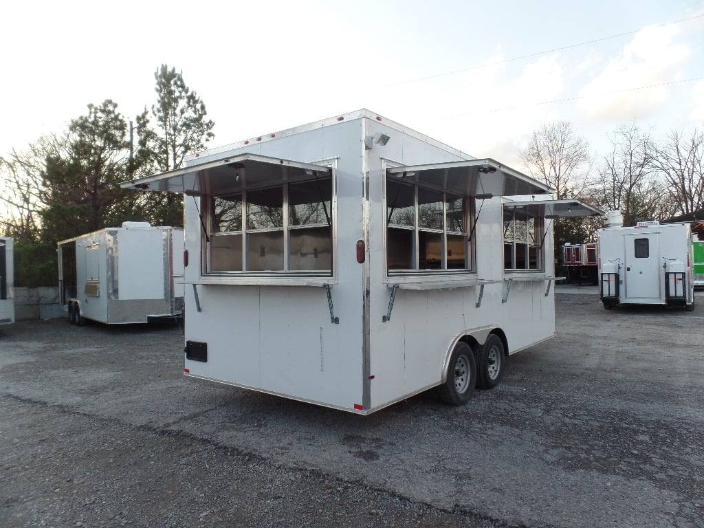 256-8.5-x-18-concession-food-white-catering-event-trailer-10.jpg 8.5' x 18' Concession Food White Catering Event Trailer