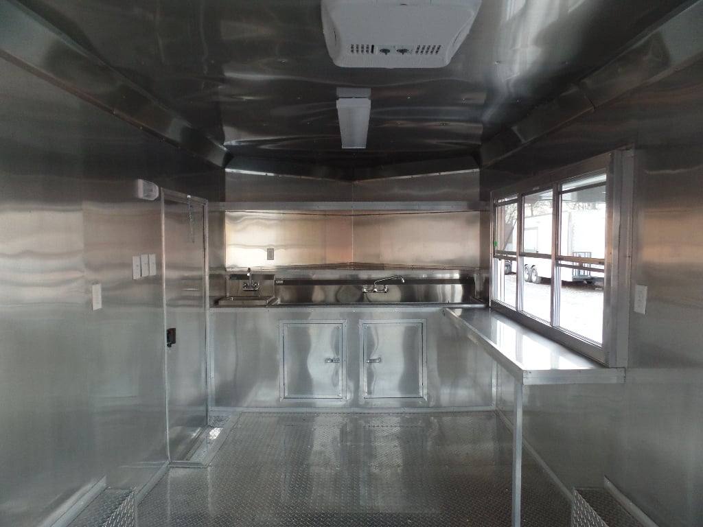 256-8.5-x-18-concession-food-white-catering-event-trailer-12.jpg 8.5' x 18' Concession Food White Catering Event Trailer