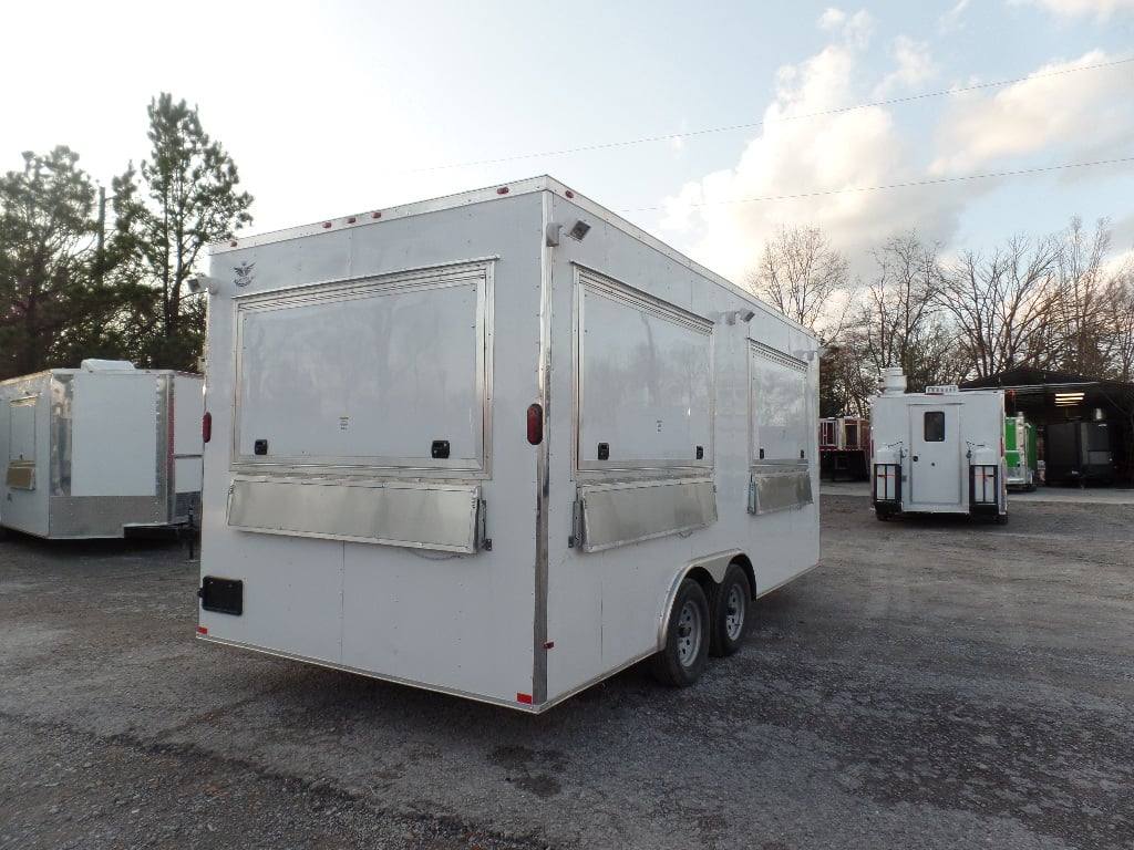 256-8.5-x-18-concession-food-white-catering-event-trailer-13.jpg 8.5' x 18' Concession Food White Catering Event Trailer