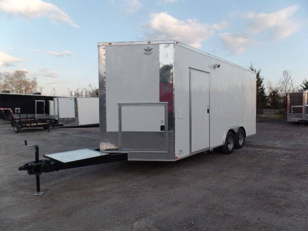 256-8.5-x-18-concession-food-white-catering-event-trailer-16.jpg 8.5' x 18' Concession Food White Catering Event Trailer