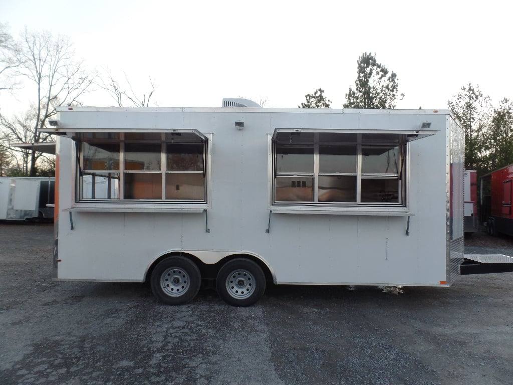 256-8.5-x-18-concession-food-white-catering-event-trailer-22.jpg 8.5' x 18' Concession Food White Catering Event Trailer