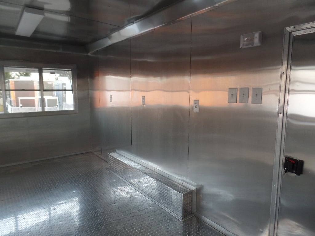 256-8.5-x-18-concession-food-white-catering-event-trailer-4.jpg 8.5' x 18' Concession Food White Catering Event Trailer