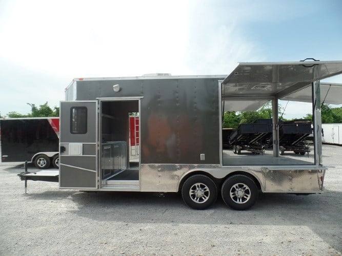 258-8.5-x-18-concession-pizza-food-trailer-charcoal-grey-15.jpg 8.5' x 18' Concession Pizza Food Trailer Charcoal Grey