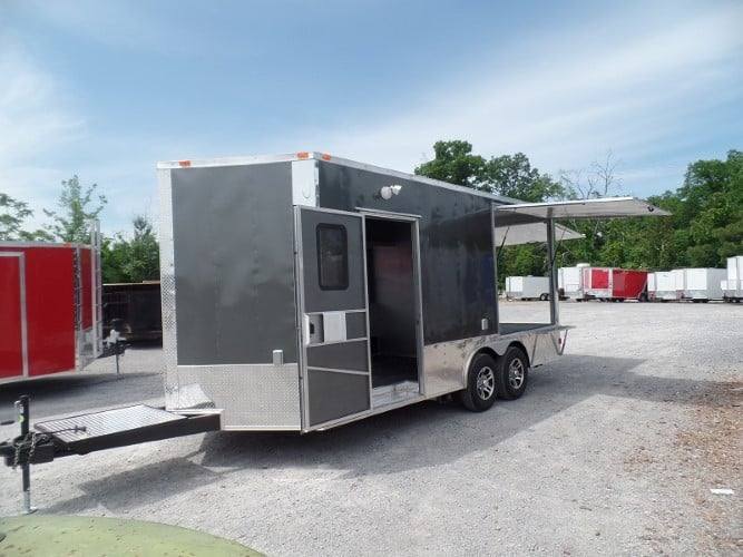 258-8.5-x-18-concession-pizza-food-trailer-charcoal-grey-23.jpg 8.5' x 18' Concession Pizza Food Trailer Charcoal Grey