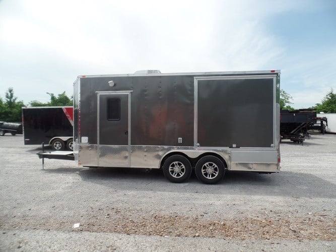 258-8.5-x-18-concession-pizza-food-trailer-charcoal-grey-9.jpg 8.5' x 18' Concession Pizza Food Trailer Charcoal Grey