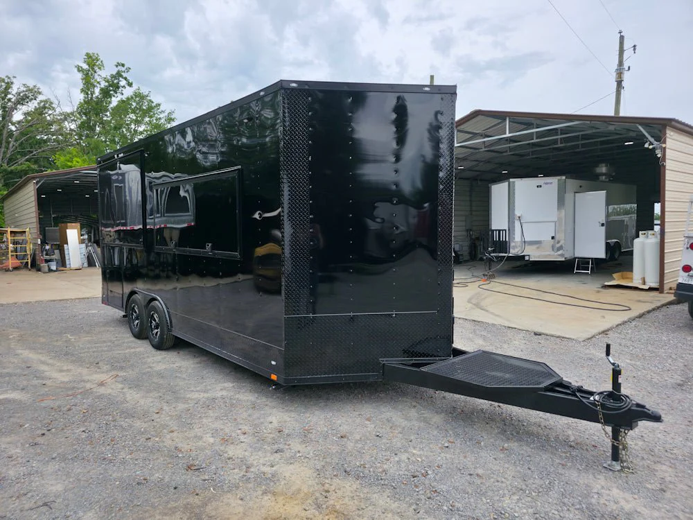 26-8.5-x-20-black-w-blackout-concession-trailer-with-8-porch-food-event-catering-14.webp 8.5 X 20 Black W/ Blackout Concession Trailer With 8' Porch Food Event Catering