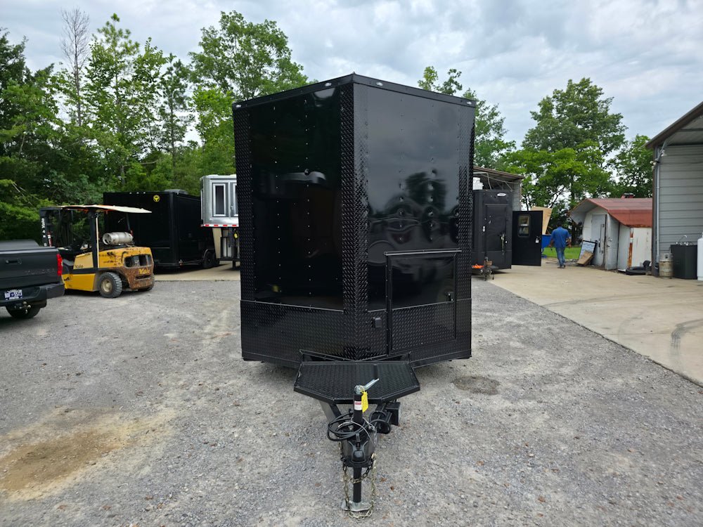26-8.5-x-20-black-w-blackout-concession-trailer-with-8-porch-food-event-catering-2.jpg 8.5 X 20 Black W/ Blackout Concession Trailer With 8' Porch Food Event Catering
