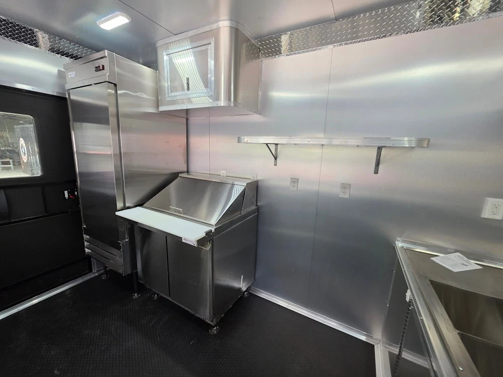 26-8.5-x-20-black-w-blackout-concession-trailer-with-8-porch-food-event-catering-23.webp 8.5 X 20 Black W/ Blackout Concession Trailer With 8' Porch Food Event Catering