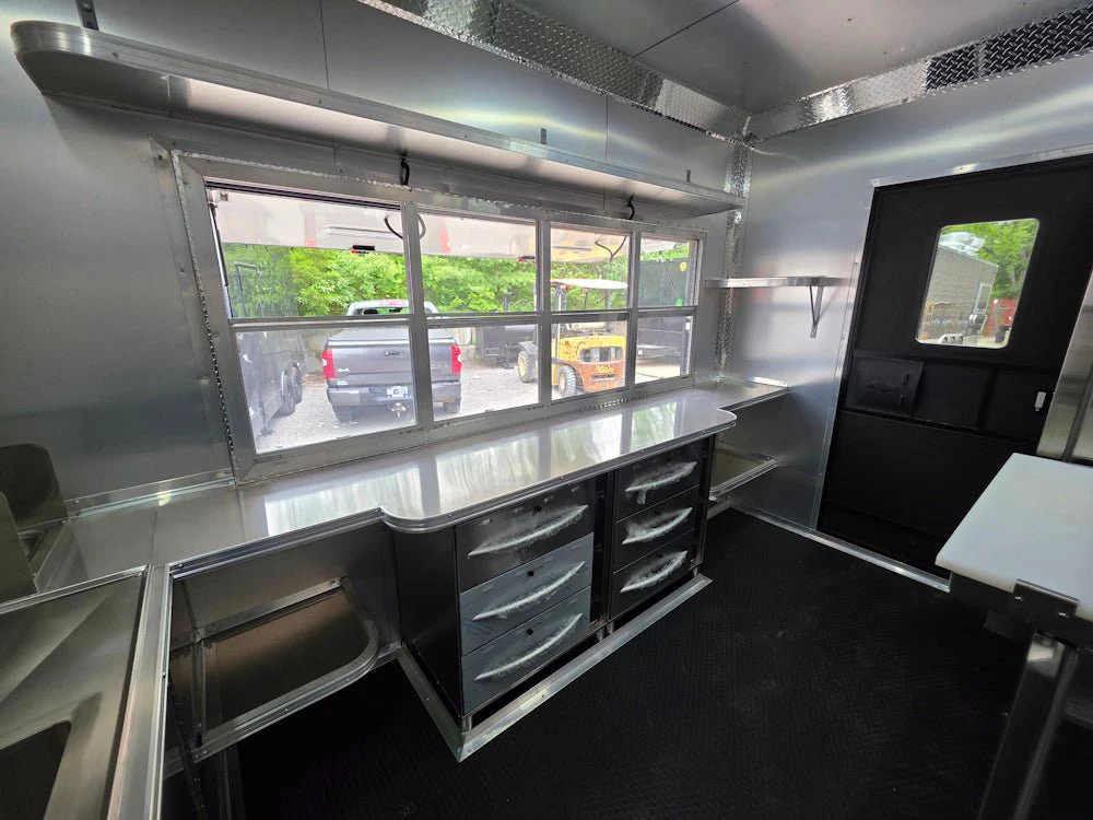 26-8.5-x-20-black-w-blackout-concession-trailer-with-8-porch-food-event-catering-24.webp 8.5 X 20 Black W/ Blackout Concession Trailer With 8' Porch Food Event Catering