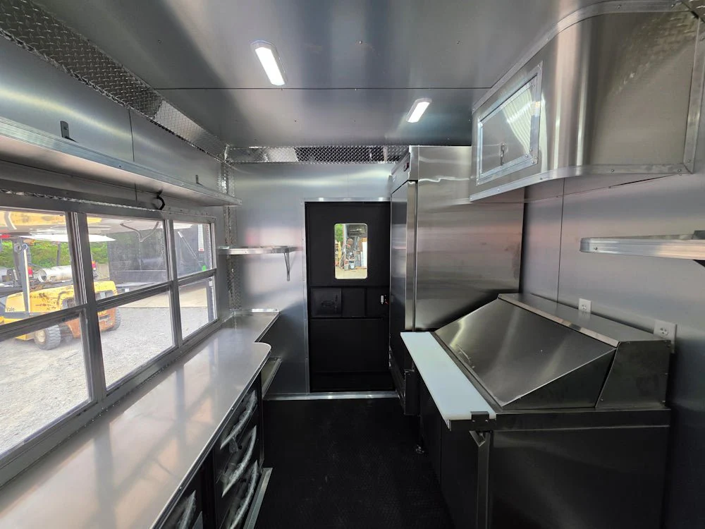 26-8.5-x-20-black-w-blackout-concession-trailer-with-8-porch-food-event-catering-25.webp 8.5 X 20 Black W/ Blackout Concession Trailer With 8' Porch Food Event Catering