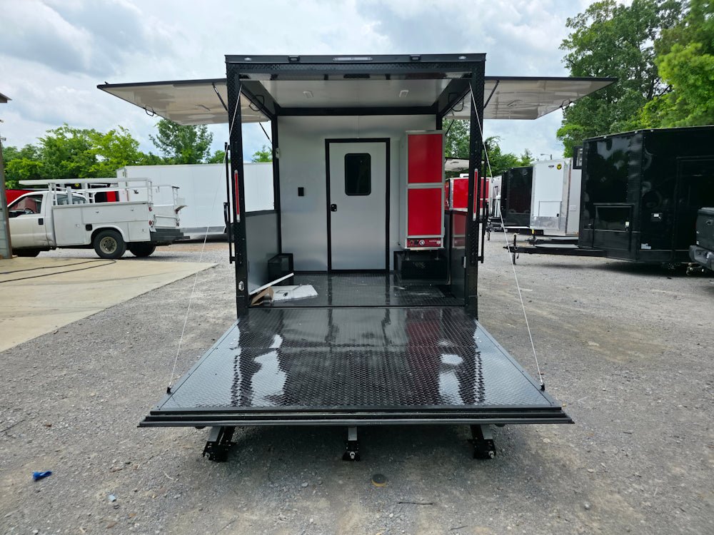 26-8.5-x-20-black-w-blackout-concession-trailer-with-8-porch-food-event-catering-29.jpg 8.5 X 20 Black W/ Blackout Concession Trailer With 8' Porch Food Event Catering