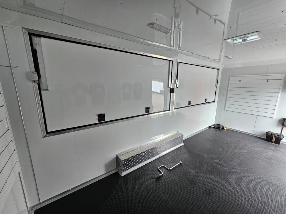 8.5' X 18' Concession Trailer Black Marketing Event T-Shirts