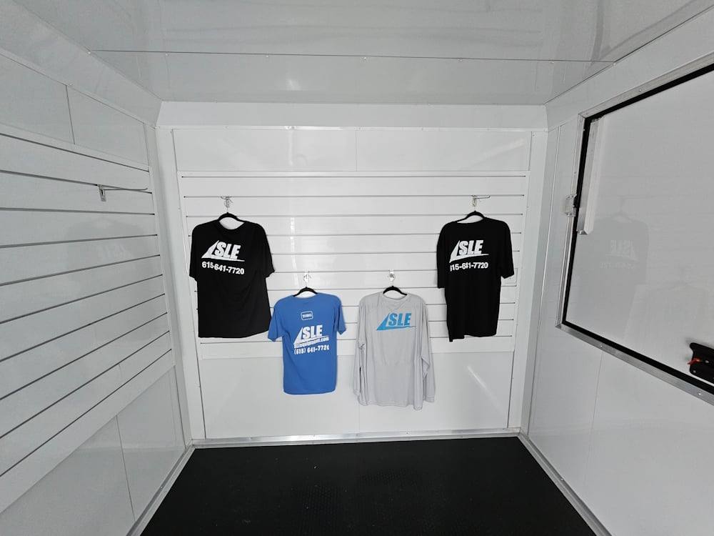 8.5' X 18' Concession Trailer Black Marketing Event T-Shirts