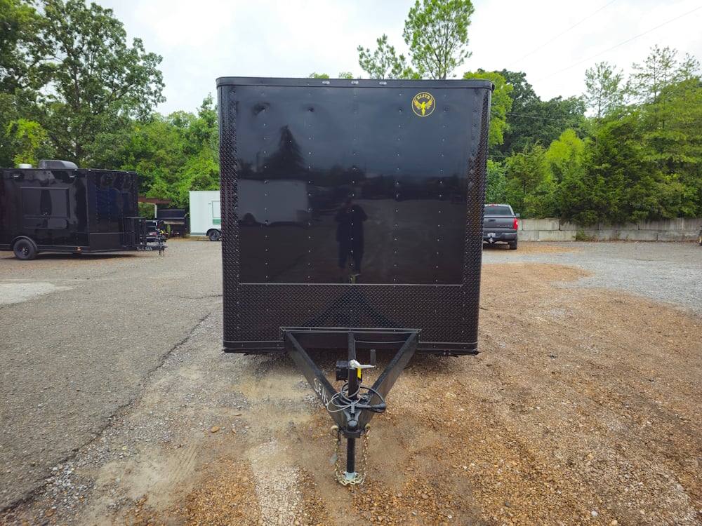 8.5' X 18' Concession Trailer Black Marketing Event T-Shirts