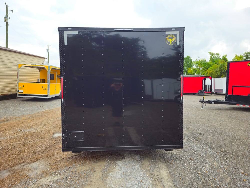 8.5' X 18' Concession Trailer Black Marketing Event T-Shirts