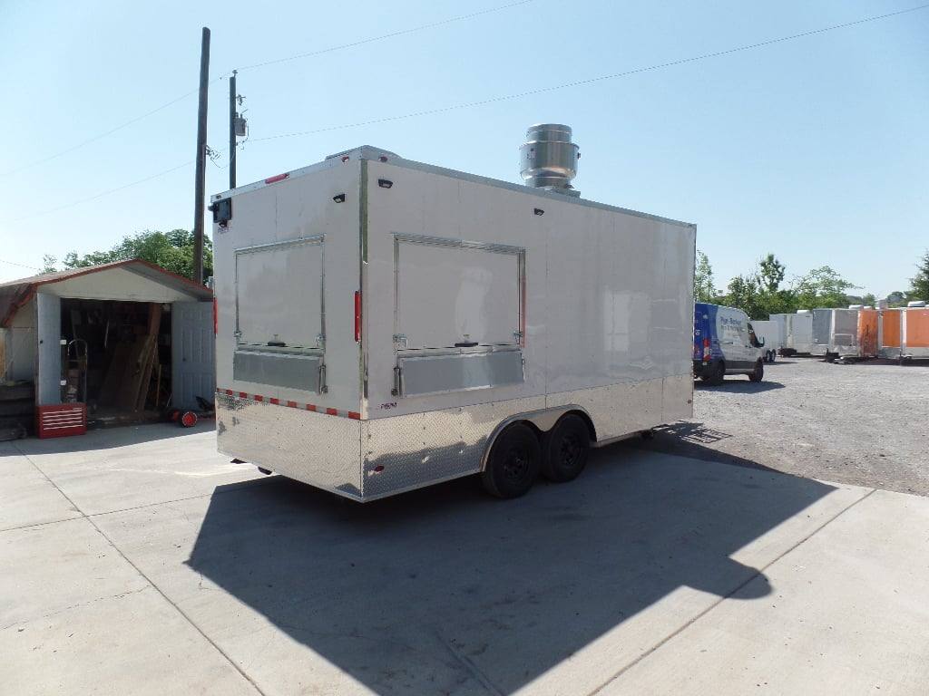 270-8.5-x-18-concession-white-event-food-catering-trailer-14.jpg 8.5' x 18' Concession White Event Food Catering Trailer