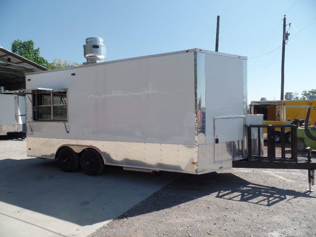 270-8.5-x-18-concession-white-event-food-catering-trailer-3.jpg 8.5' x 18' Concession White Event Food Catering Trailer