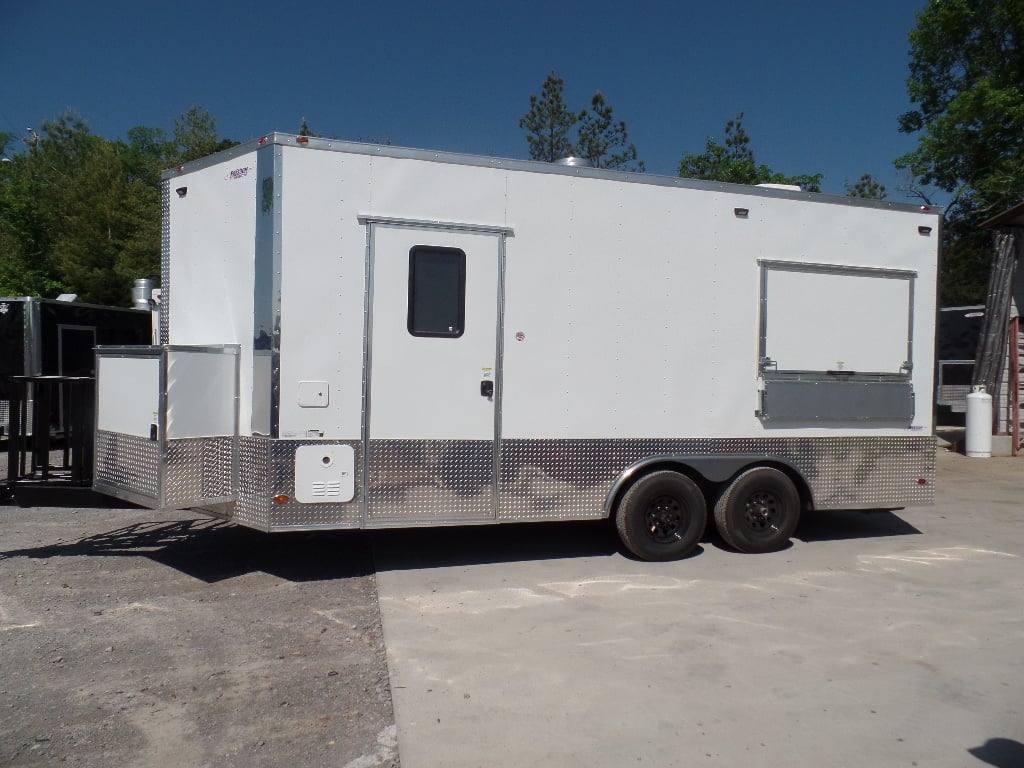270-8.5-x-18-concession-white-event-food-catering-trailer-5.jpg 8.5' x 18' Concession White Event Food Catering Trailer