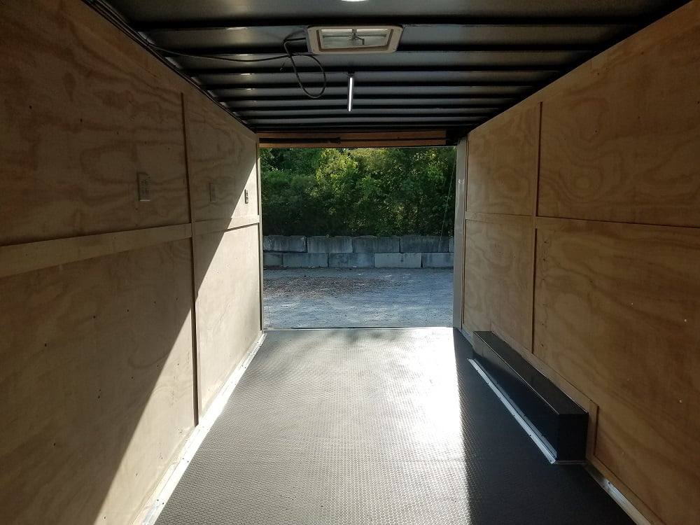 8.5' X 18' Custom Cobalt Blue Enclosed Trailer