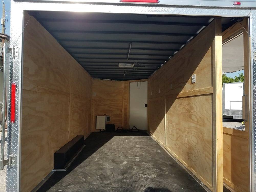 8.5' X 18' Custom Cobalt Blue Enclosed Trailer