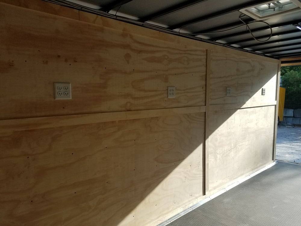 8.5' X 18' Custom Cobalt Blue Enclosed Trailer