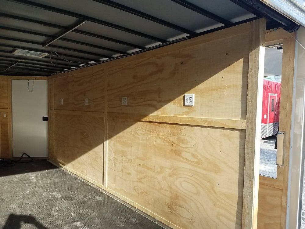 8.5' X 18' Custom Cobalt Blue Enclosed Trailer