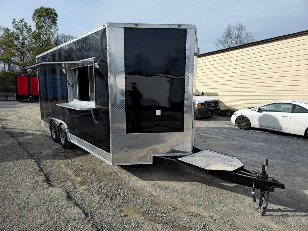 274-8.5-x-18-elite-black-concession-trailer-food-event-catering-10.jpg 8.5' X 18' Elite Black Concession Trailer Food Event Catering