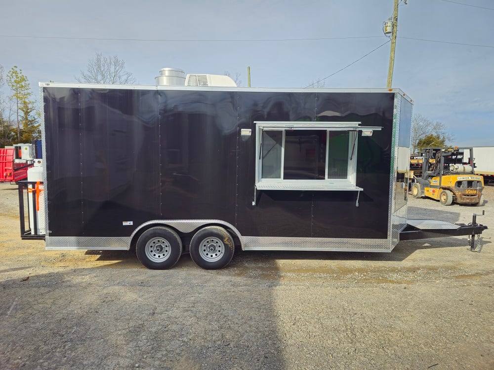 274-8.5-x-18-elite-black-concession-trailer-food-event-catering-11.jpg 8.5' X 18' Elite Black Concession Trailer Food Event Catering