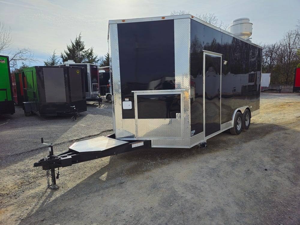 274-8.5-x-18-elite-black-concession-trailer-food-event-catering-3.jpg 8.5' X 18' Elite Black Concession Trailer Food Event Catering