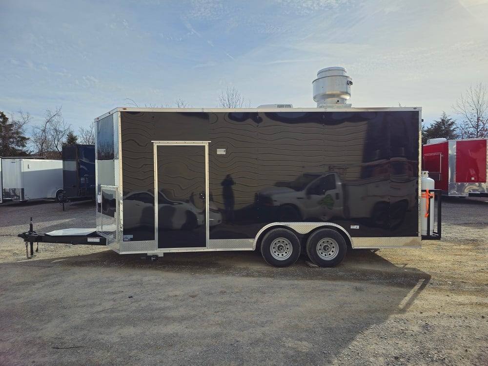274-8.5-x-18-elite-black-concession-trailer-food-event-catering-4.jpg 8.5' X 18' Elite Black Concession Trailer Food Event Catering