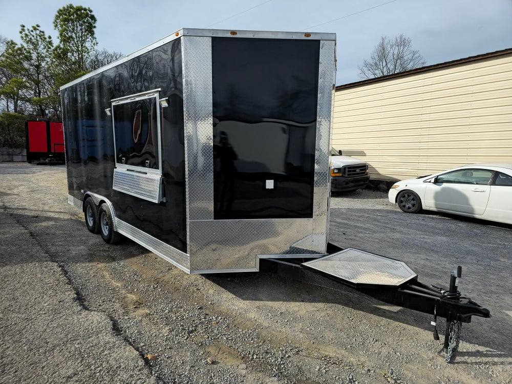 274-8.5-x-18-elite-black-concession-trailer-food-event-catering-9.jpg 8.5' X 18' Elite Black Concession Trailer Food Event Catering