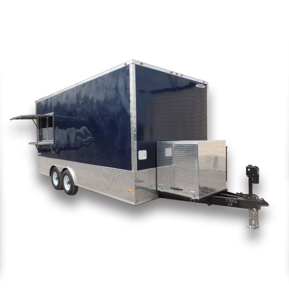 275-8.5-x-18-indigo-blue-flat-nose-concession-food-trailer-1.jpg 8.5' x 18' Indigo Blue Flat Nose Concession Food Trailer