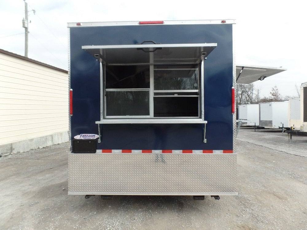 275-8.5-x-18-indigo-blue-flat-nose-concession-food-trailer-13.jpg 8.5' x 18' Indigo Blue Flat Nose Concession Food Trailer