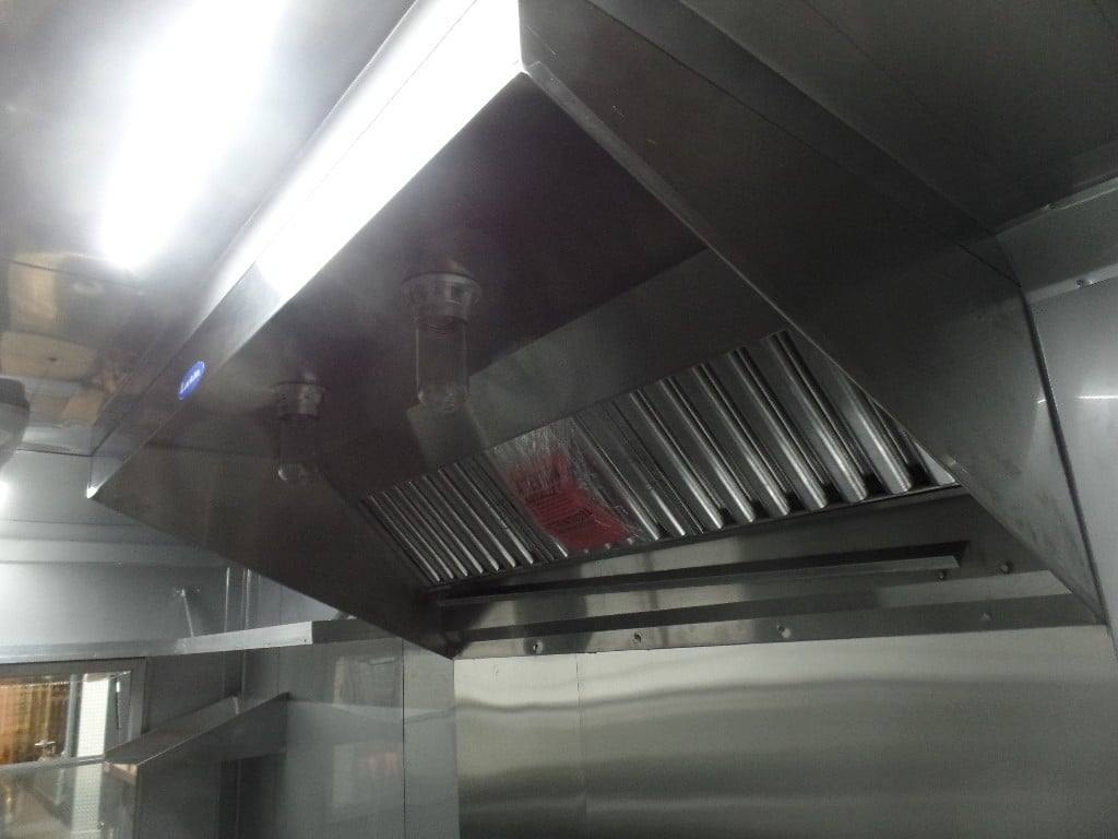 8.5' x 18' Indigo Blue Flat Nose Concession Food Trailer With Appliances